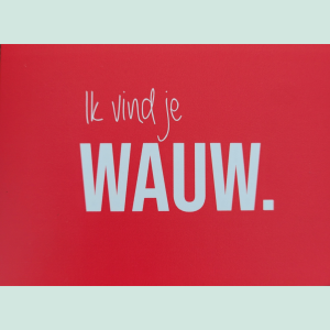 Ik vind je wauw