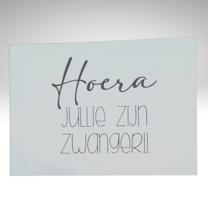 Hoera, zwanger