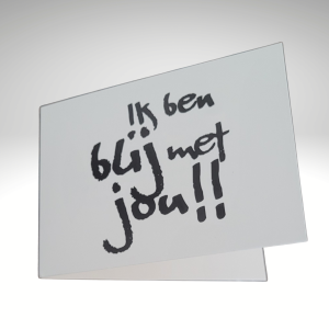 Ik ben blij met jou